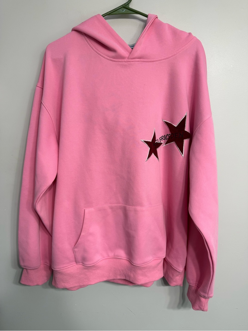 Aelfric Eden Pink Hoodie with Star Patch